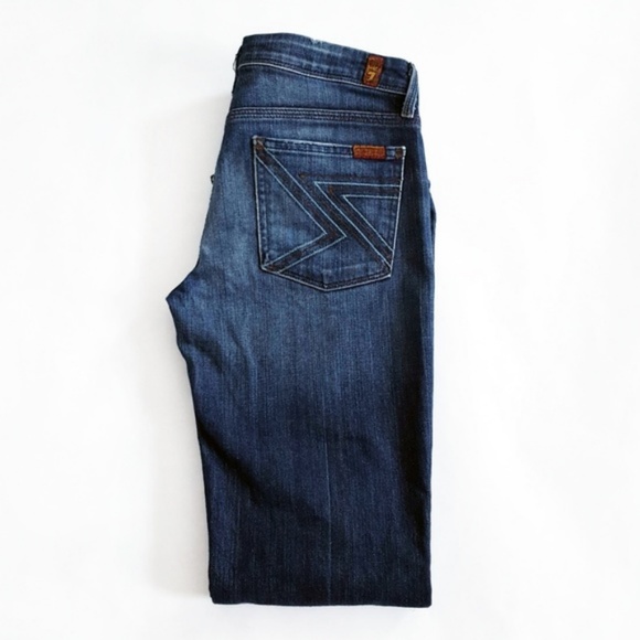 7 For All Mankind Denim - 7 For All Mankind Women's Flynt Jeans 28 Blue
